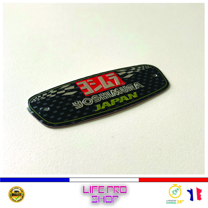 Autocollant Aluminium YOSHIMURA JAPAN (10 x 4cm) Haute Température Stickers Echappement Moto – Image 2